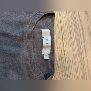 Jolie Dark Brown Crewneck Sweater